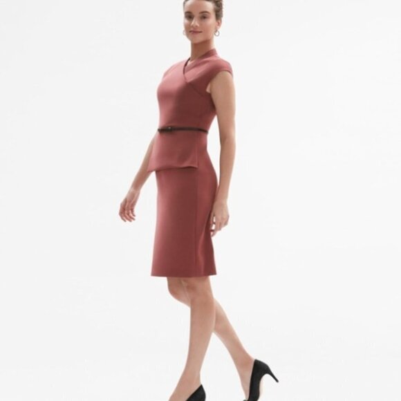 M.M. LaFleur The Elecia Brick Red Dress - Size 14 - Picture 3 of 15